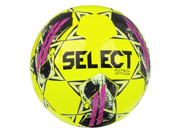 Futsalball Select Attack Gul/Rosa Innendørs treningsball 