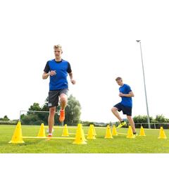 Hindersett til trening Gul 12 kjegler | 6 stenger | 30 cm