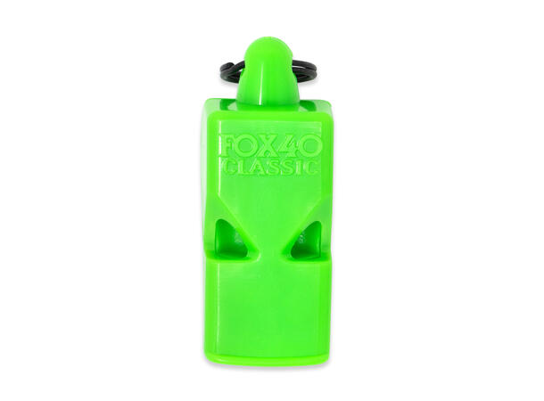 Fløyte Fox 40 Classic Neon Grønn Klassisk dommerfløyte med snor 