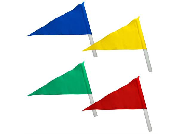 Flagg til hjørnestolpe 30 mm Trekantet hjørneflagg
