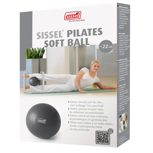 Pilatesball Sissel Soft 26 cm | Grå 