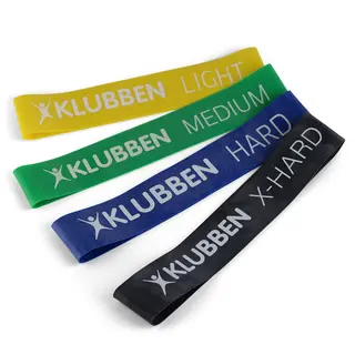 Miniband - kort, rund treningsstrikk 10 stk. | Velg belastning