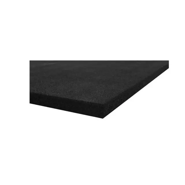 Gummigulv 15mm Sort 100x100 cm 