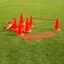 Hindersett til trening Rød 12 kjegler | 6 stenger | 50 cm