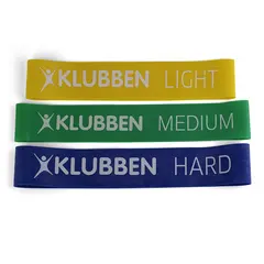 Miniband pakke med 3 treningsstrikker 3 strikker med ulik belastning