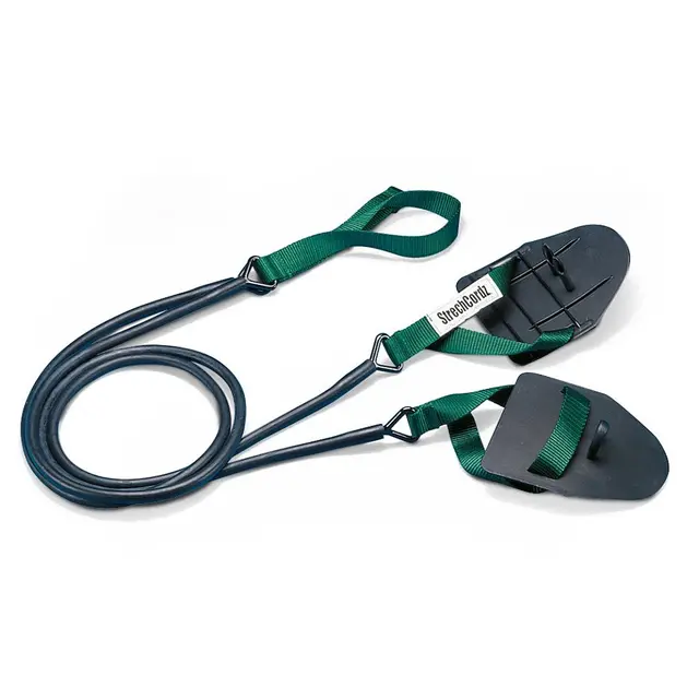 StrechCordz med Paddles | Grønn Medium motstand | 3,6 - 10,8kg 