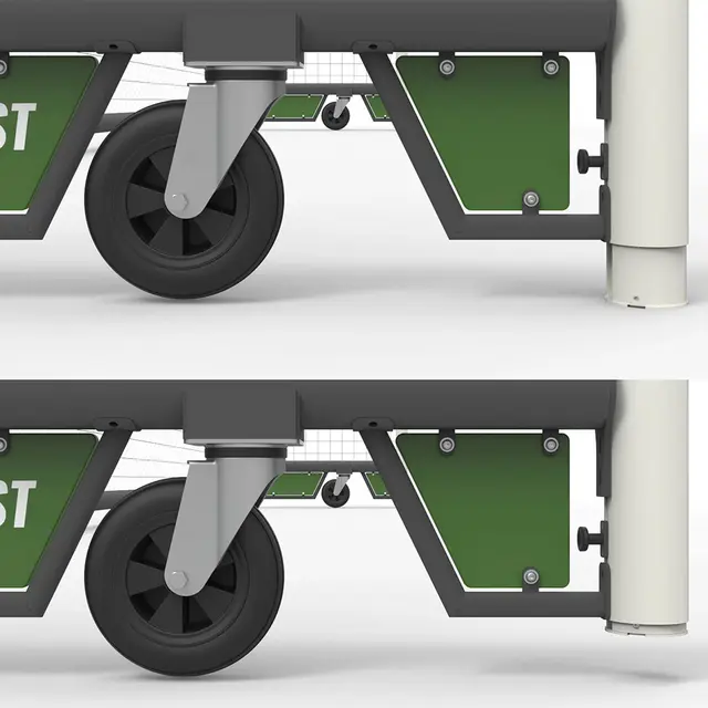 Fotballmål Azteca 11'er mål Inkludert nett, hjul og vekter 